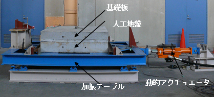 縮小試験体による加振実験