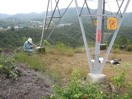 鉄塔基礎健全性探査