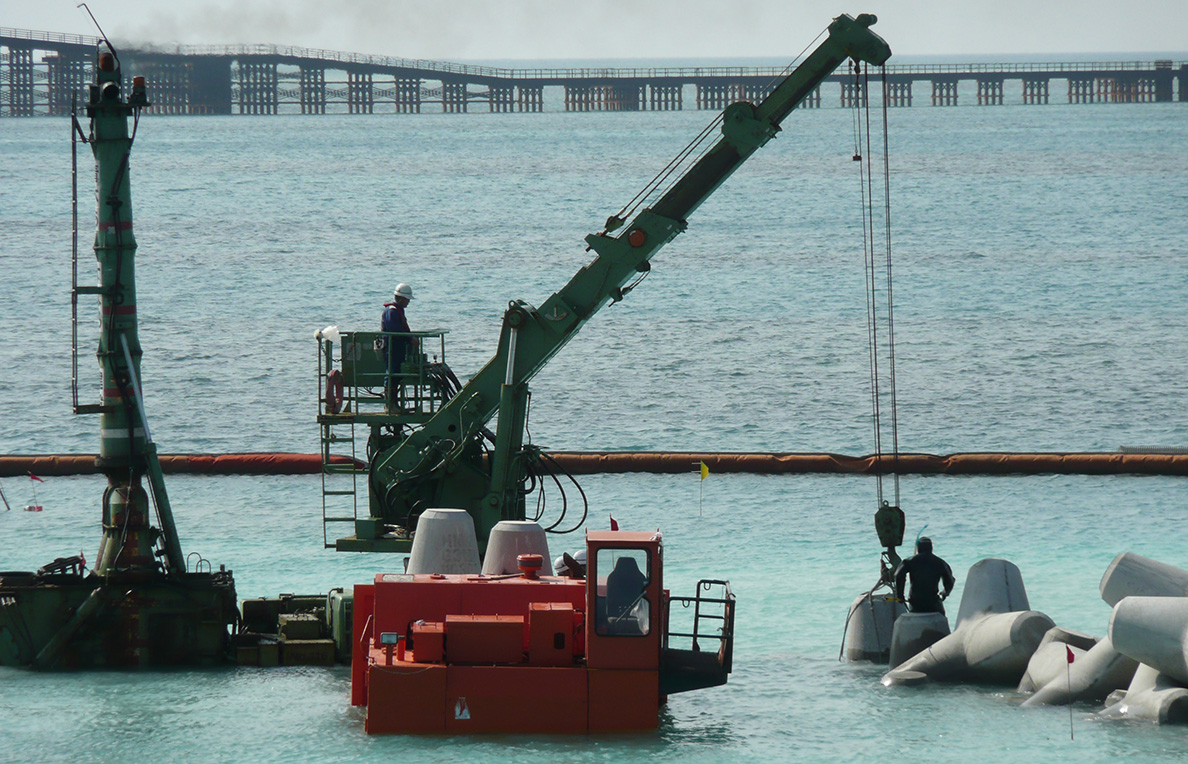 Jetties construction